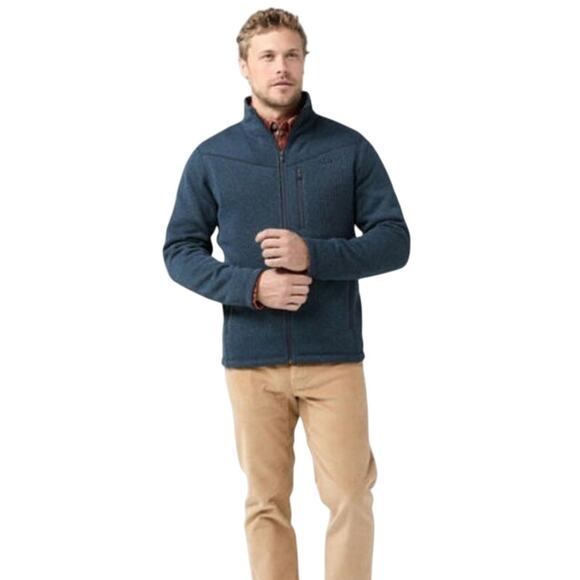Stio Men's Wilcox Full Zip Soft Fleece Jacket Medium Blue Outdoor Gorpcore Ski - Picture 1 of 13
